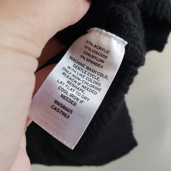 Halogen cozy v neck tunic sweater in black M - Picture 4 of 7